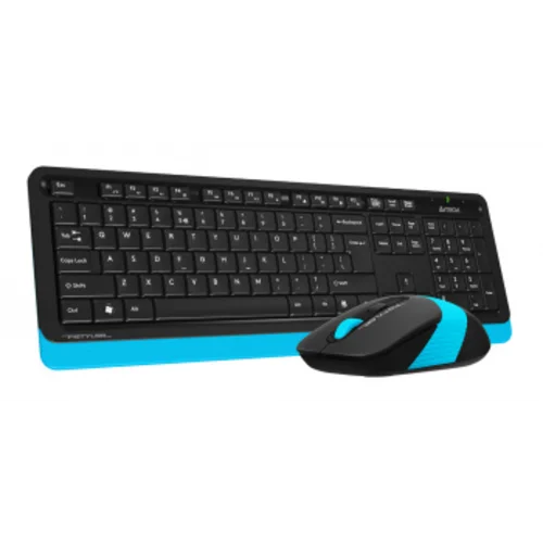 Клавиатура + мышь A4Tech Fstyler FG1010 клав:черный/синий мышь:черный/синий USB беспроводная Multimedia (FG1010 BLUE)